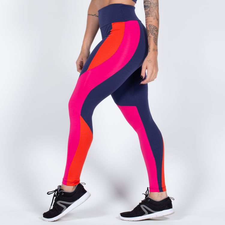 Conjunto Fitness PowerPulse - Top Gloss + Calça Legging Básica Gloss 